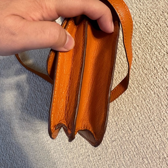 Hermes Orange Constance Leather Crossbody Bag - Picture 5 of 12